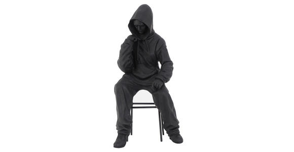 SKULPTUR - Schwarz, LIFESTYLE, Kunststoff (18/37/15cm) - Ambia Home