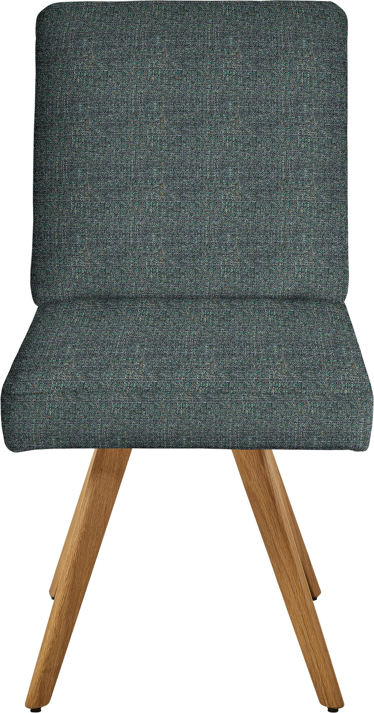 STUHL  in Flachgewebe Holz, Textil  - Türkis/Eichefarben, Design, Holz/Textil (46/94/58cm) - Dieter Knoll