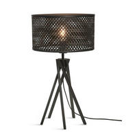 STOLNÍ LAMPA, nástěnný stmívač, 32/56/32 cm - černá, Trend (32/56/32cm) - Good & Mojo