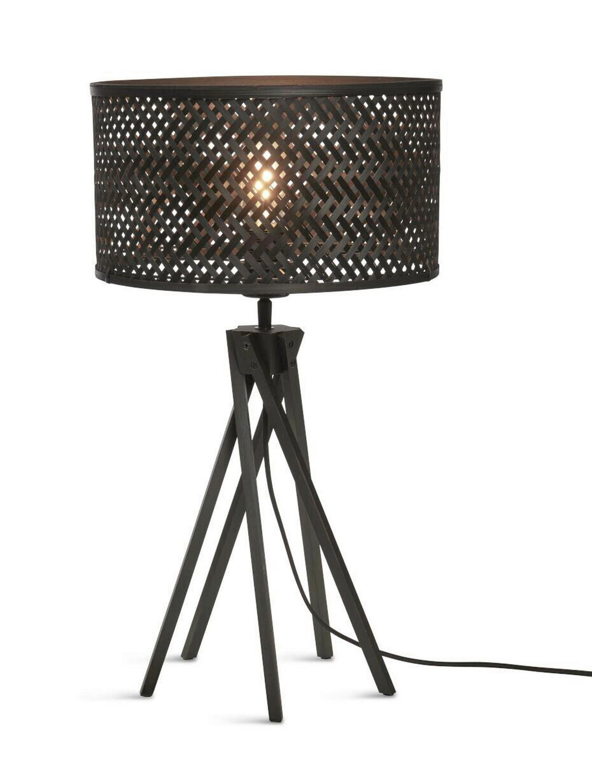 STOLNÍ LAMPA, nástěnný stmívač, 32/56/32 cm - černá, Trend (32/56/32cm) - Good & Mojo