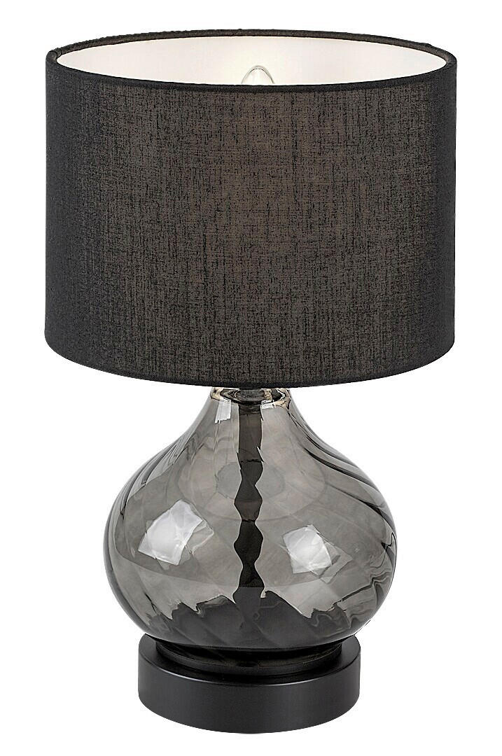 SVJETILJKA STOLNA Pirelo  - crna, Design, staklo/tekstil (20/33cm)