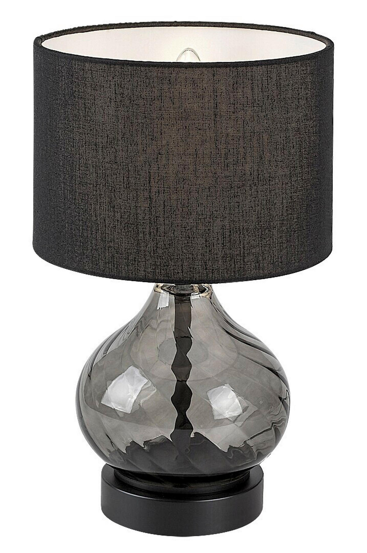 SVJETILJKA STOLNA Pirelo  - crna, Design, staklo/tekstil (20/33cm)