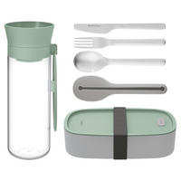 POSODA ZA KOSILO          - pastelno zelena, Basics, kovina/umetna masa (26,50/25,30/10,10cm) - BergHOFF