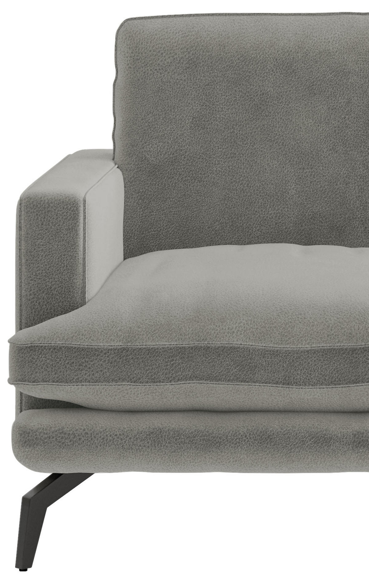 SEDACÍ SESTAVA, textil, šedá - šedá/černá, Design, kov/textil (250/202cm) - Livetastic