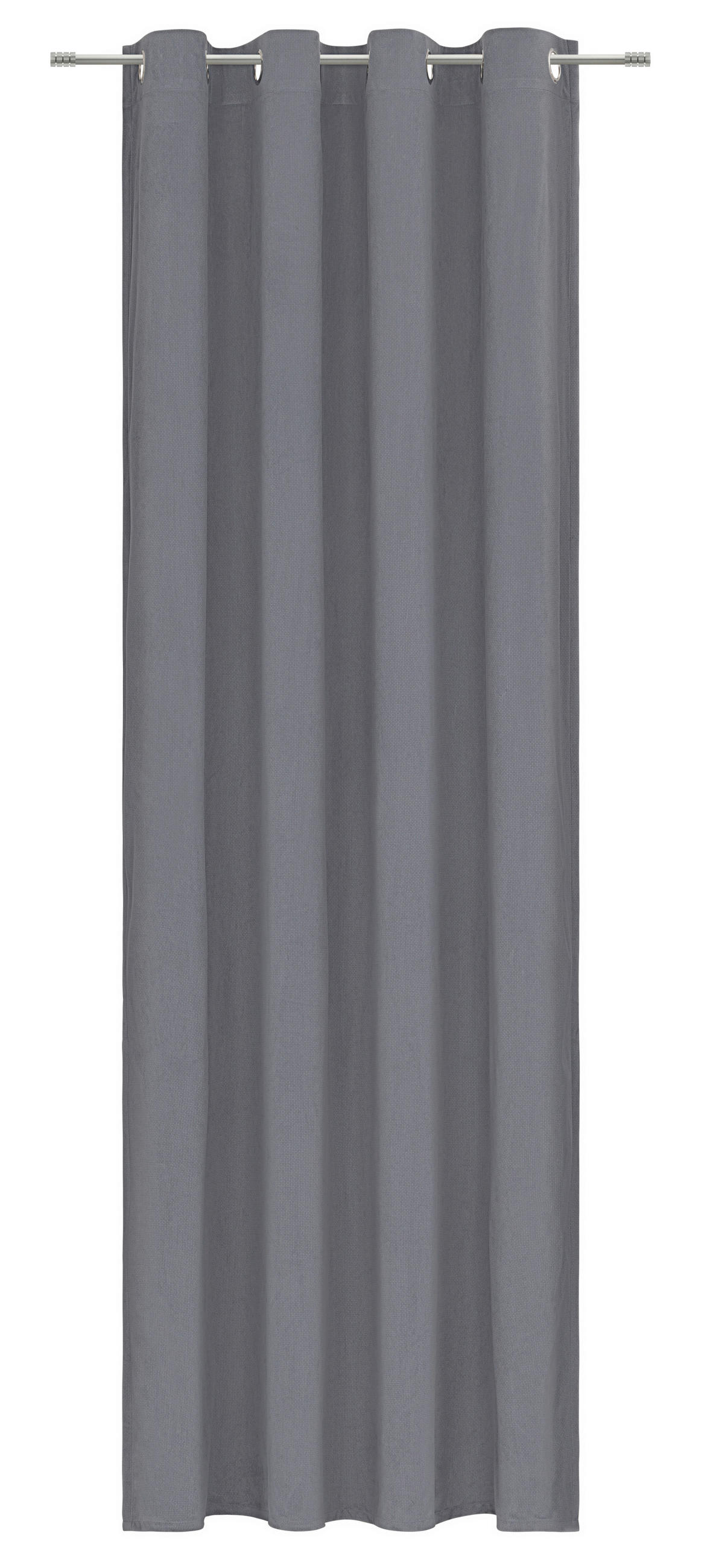 ÖSENSCHAL STAMPA blickdicht 135/245 cm   - Grau, Design, Textil (135/245cm) - Esposa