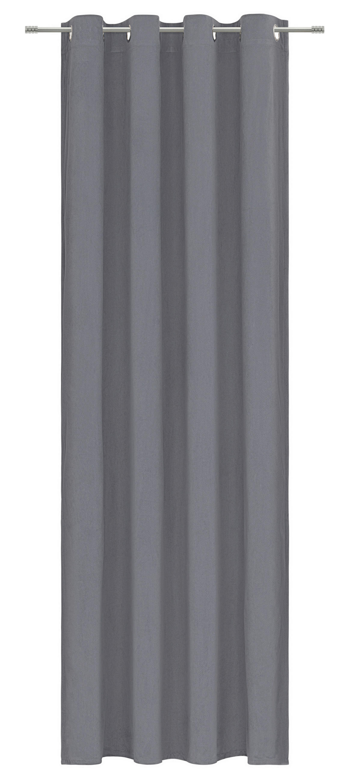 ÖSENSCHAL STAMPA blickdicht 135/245 cm   - Grau, Design, Textil (135/245cm) - Esposa