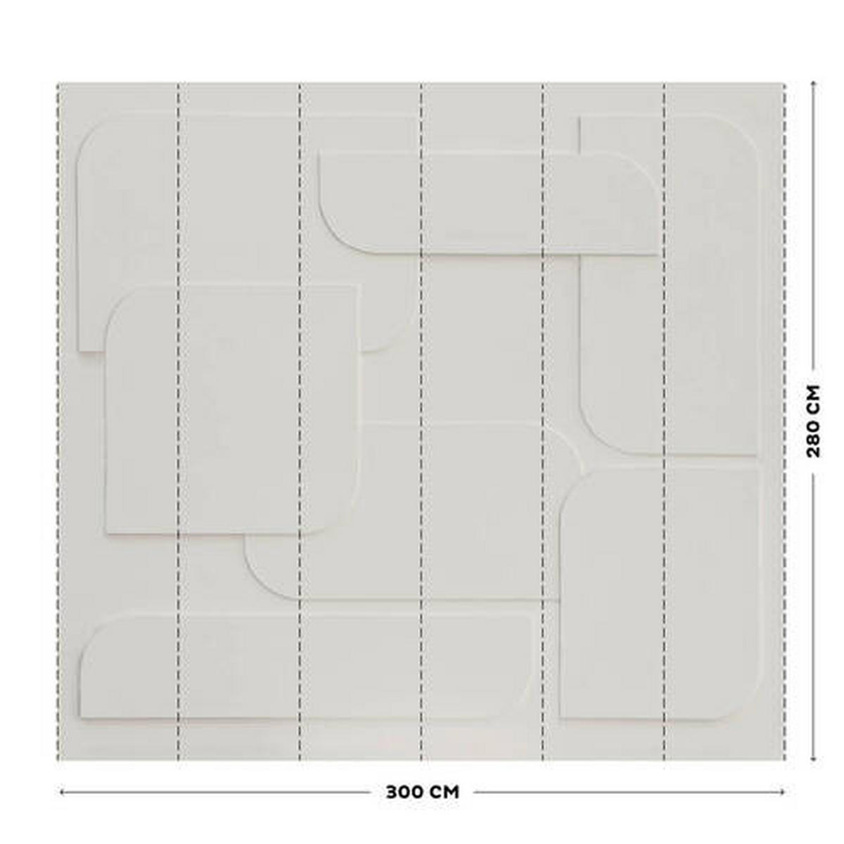 FOTOTAPETE VTWONEN  - Grau, Trend, Papier/Kunststoff (300/280cm) - Xora