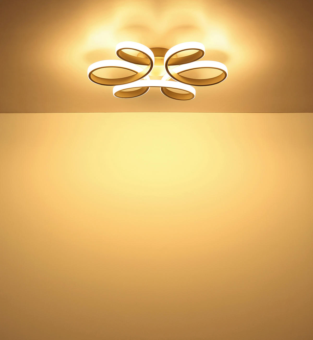 LED PLAFONJERA Orbita  - opal/boja peska, Dizajnerski, metal/plastika (40/36/7cm)