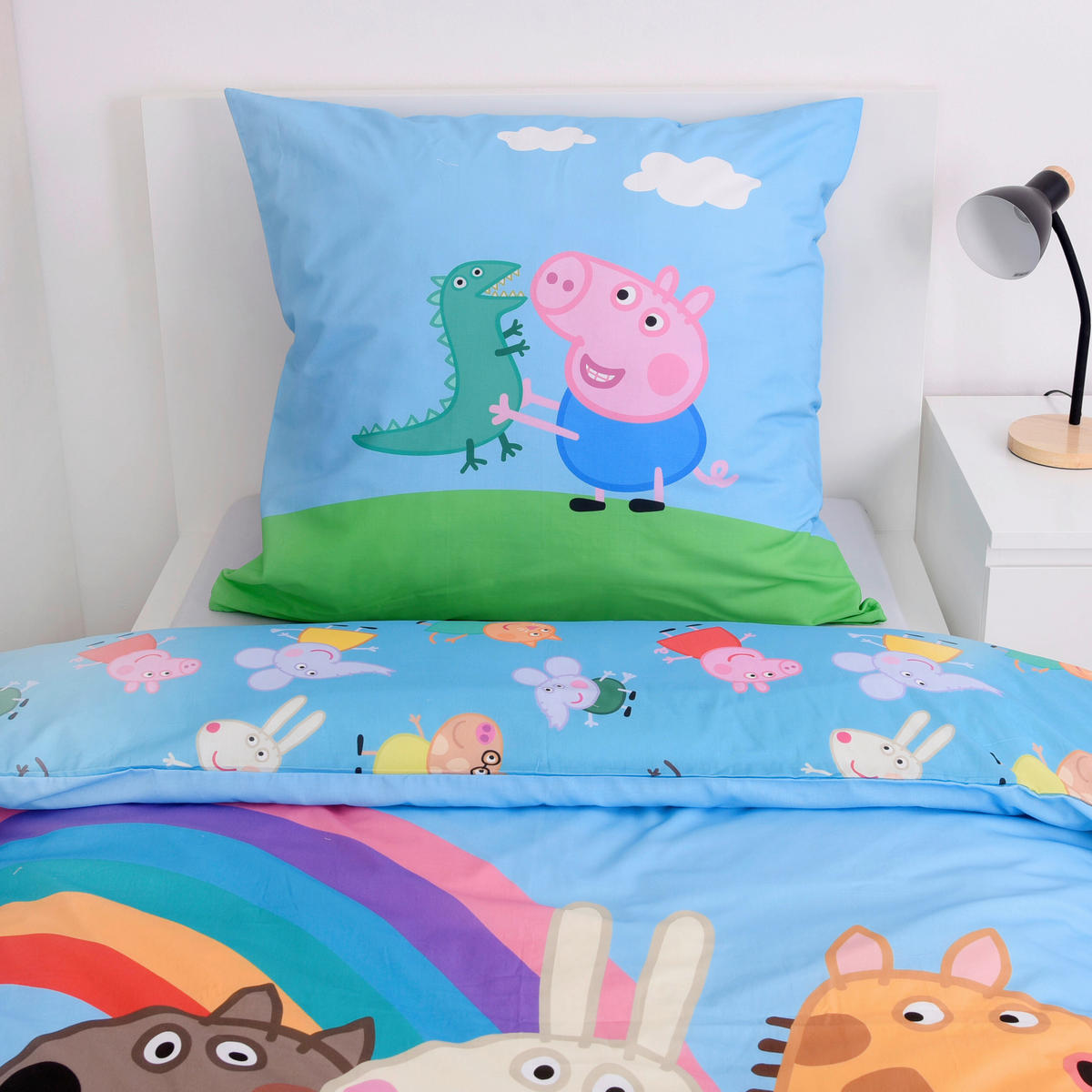 JUGENDBETTWÄSCHE 135/200 cm  - Hellgrün/Hellblau, Basics, Textil (135/200cm) - Herding