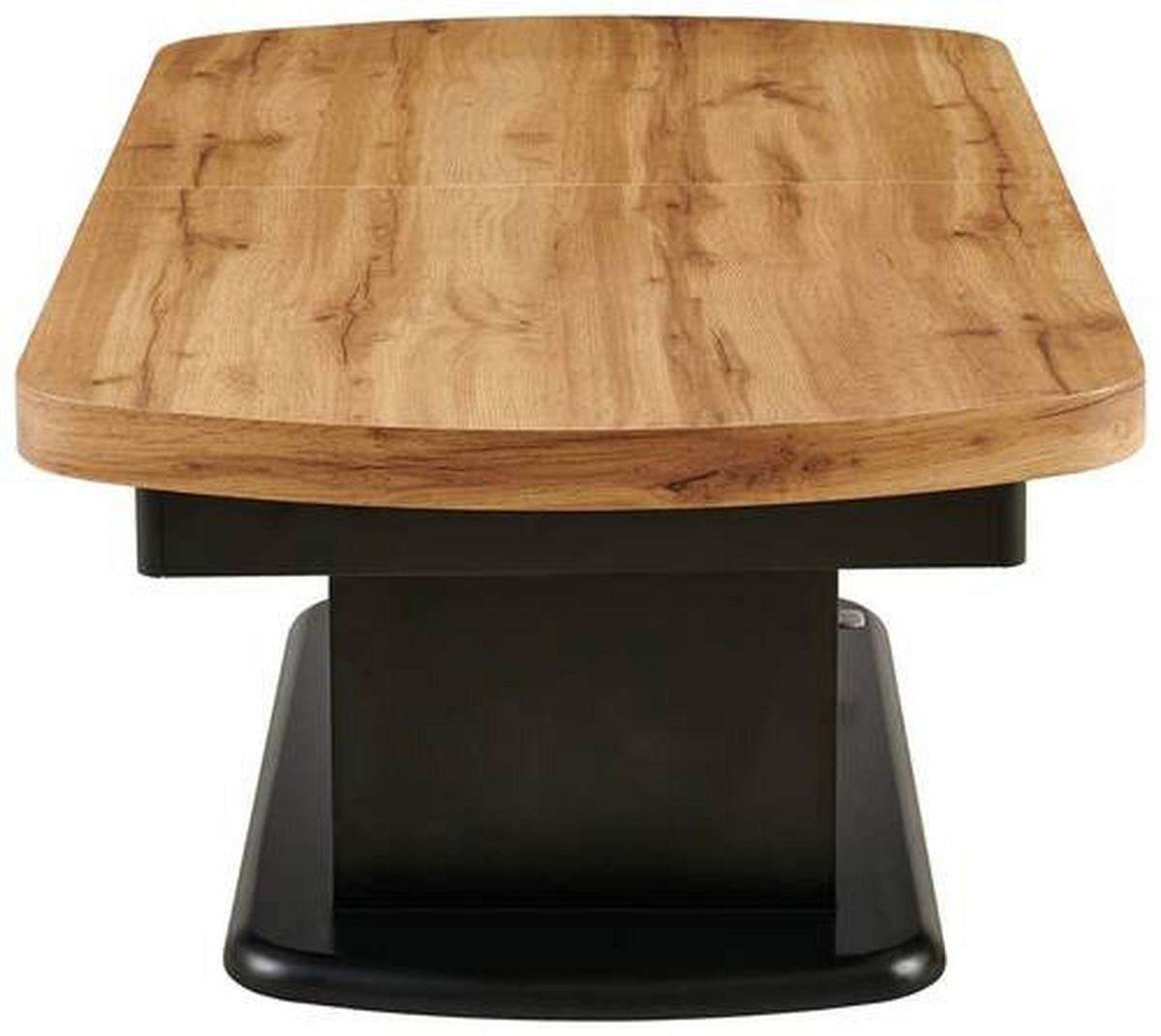 SOFFBORD i trä 135-160/75/51-79,9 cm  - svart/ekfärgad, Design, trä (135-160/75/51-79,9cm) - Livetastic