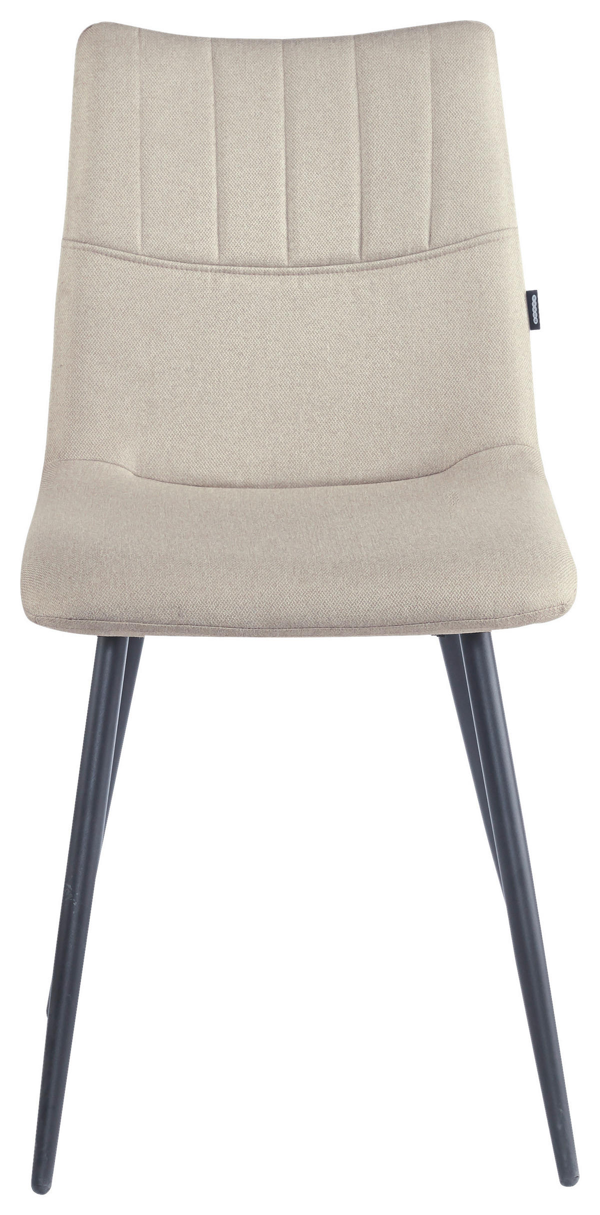 STOL, kovina, tekstil bež  - črna/bež, Design, kovina/tekstil (45/89/58cm) - Boxxx