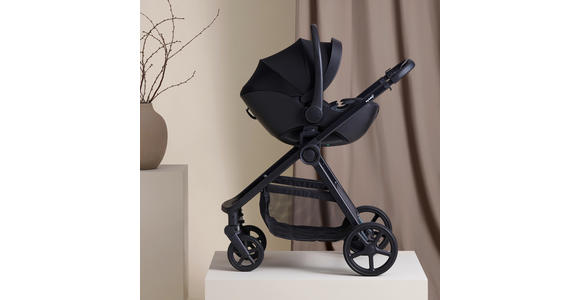 KINDERWAGENSET  - Schwarz, Basics, Textil/Metall - My Baby Lou
