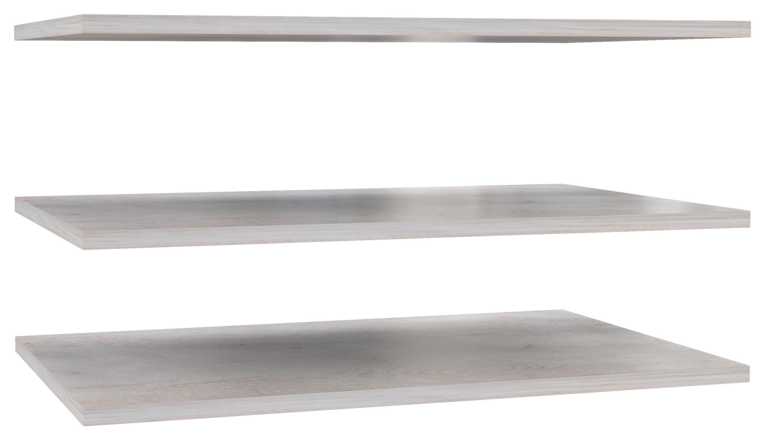 EINLEGEBODEN - Weiß/Pinienfarben, Basics, Holzwerkstoff/Metall (59,8/1,5/37cm) - Livetastic