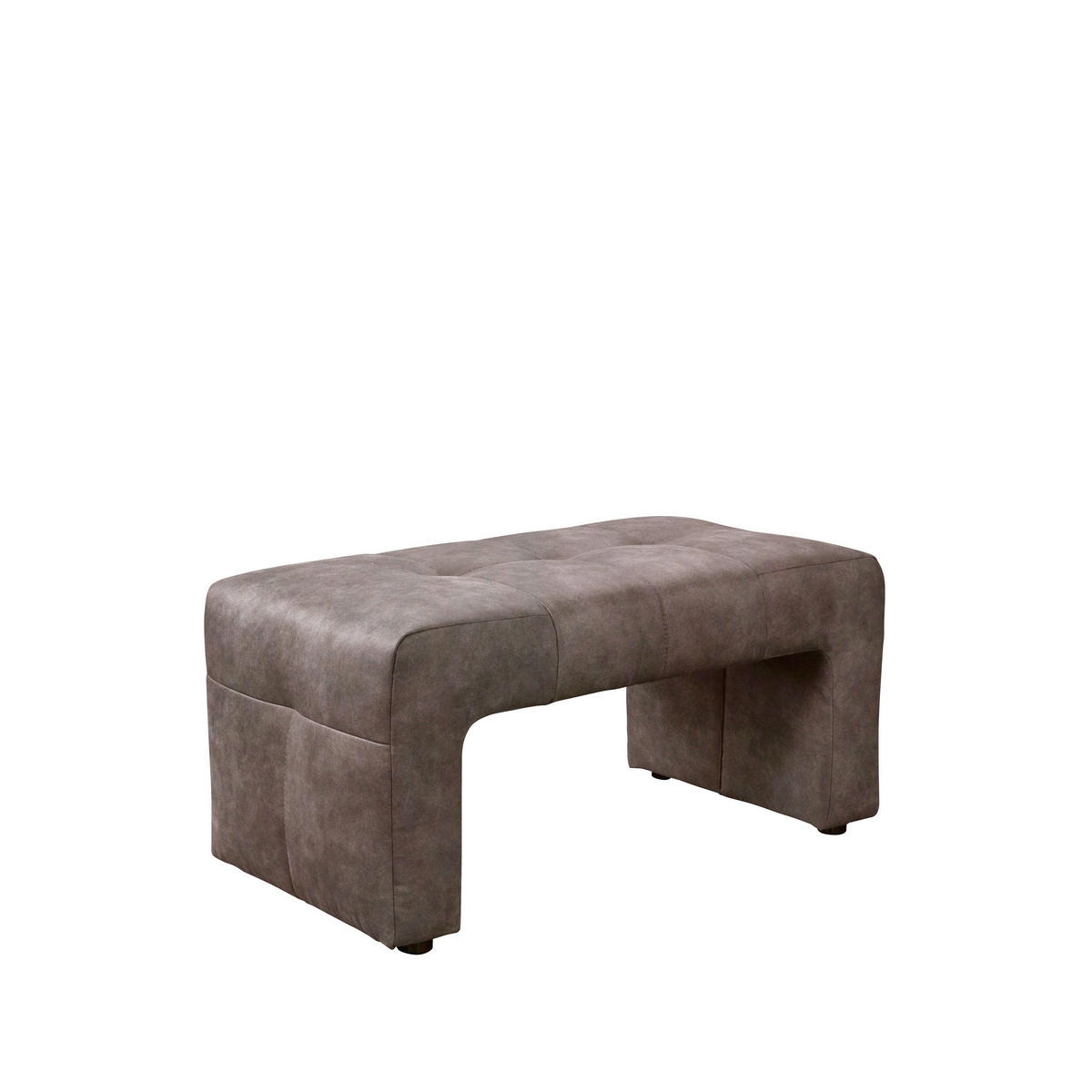 KLUPA  smeđa  drvo, tekstil, drvni materijal      - crna/smeđa, Moderno, drvni materijal/drvo (100/51/54cm) - Livetastic