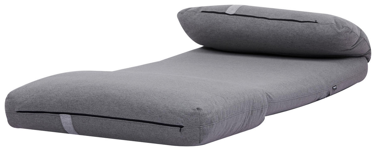 SCHLAFSESSEL  in Webstoff Dunkelgrau  - Dunkelgrau/Hellgrau, Design, Textil (78/58/82cm) - Livetastic