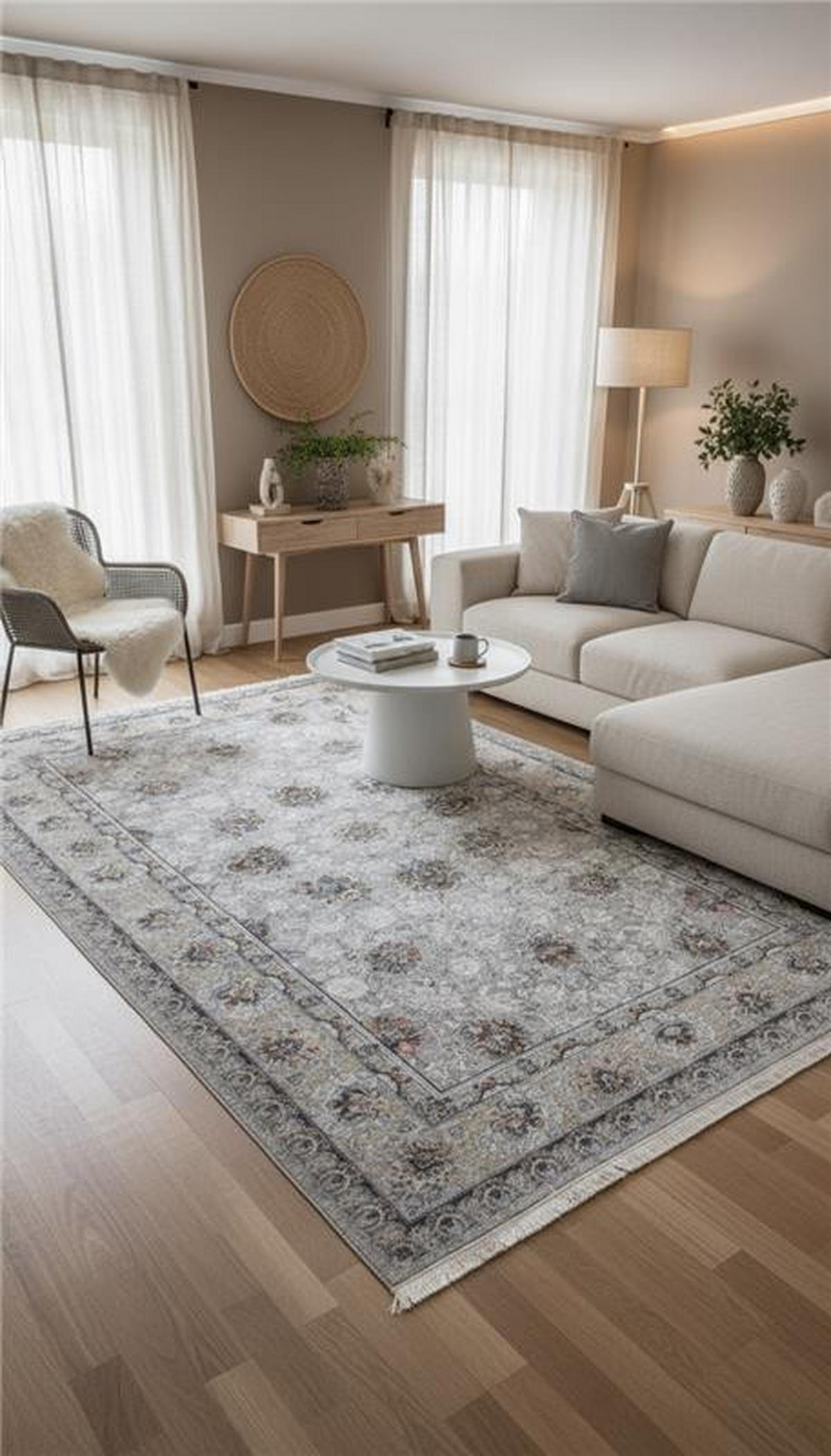 WEBTEPPICH 140/190 cm Beige  - Beige, Design, Kunststoff (140/190cm) - Novel