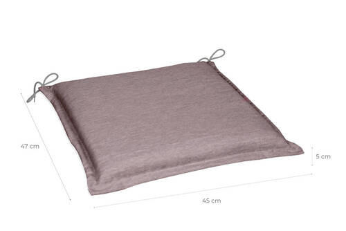 GARTENSITZKISSENSET Uni  - Taupe, Basics, Textil (45/5/47cm)