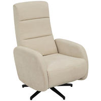 RELAXSESSEL Webstoff, Struktur    - Beige/Schwarz, MODERN, Textil/Metall (67/108/72/88/160cm) - MID.YOU