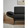 ECKSOFA  in Flachgewebe Anthrazit  255-365/175-224 cm  - Anthrazit/Schwarz, Design, Textil/Metall (255-365/175-224cm) - Dieter Knoll