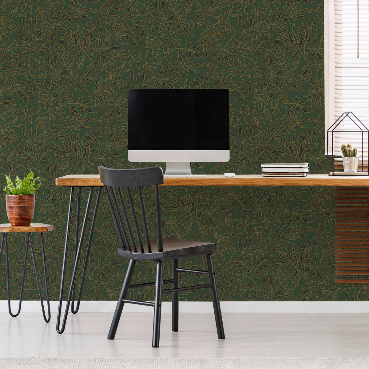 VLIESTAPETE - Grün, Basics, Papier/Kunststoff (52/1005cm)