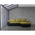 ECKSOFA in Flachgewebe Gelb, Grau  - Gelb/Grau, Design, Kunststoff/Textil (271/175cm) - Xora