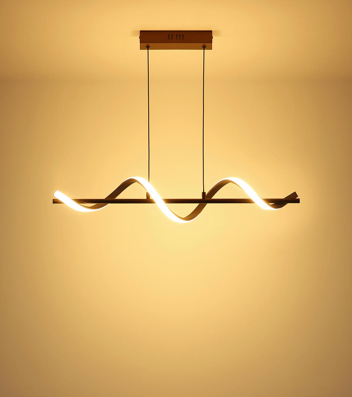 LED LUSTER    80/15,5/120 cm    - opal/crna, Dizajnerski, metal/plastika (80/15,5/120cm)