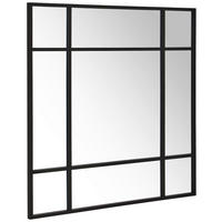 OGLINDĂ DE PERETE 120/120/3 cm    - negru, Design, sticlă/metal (120/120/3cm) - MID.YOU