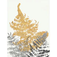 KUNSTDRUCK Blätter 30/40 cm  - Goldfarben/Weiß, Basics, Papier (30/40cm) - Monee