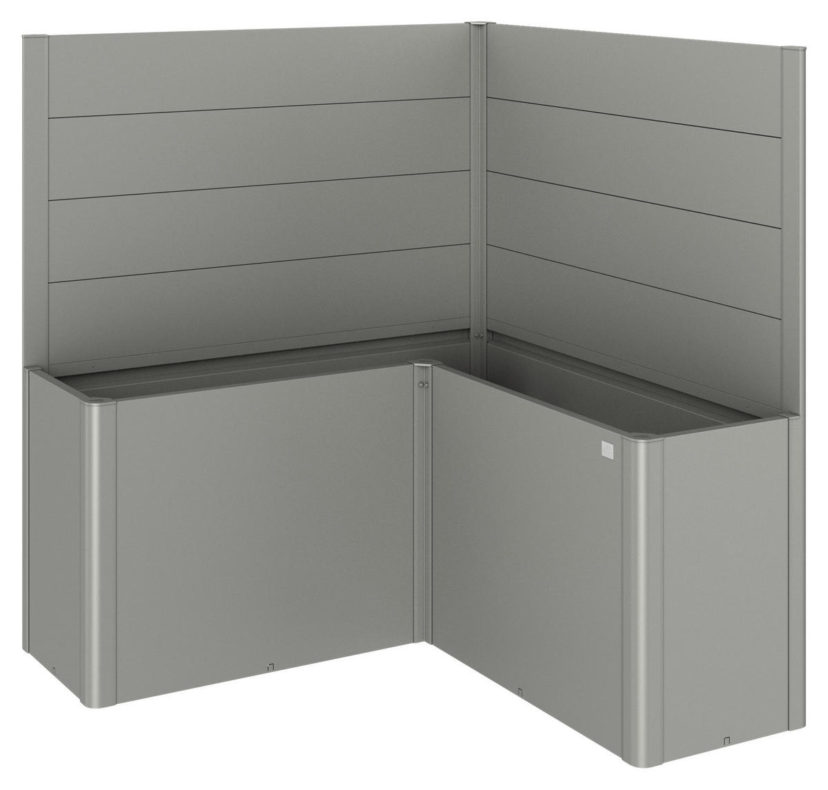 SICHTSCHUTZ ohne Hochbeet - Grau, Basics, Metall (152/91/152cm) - Biohort