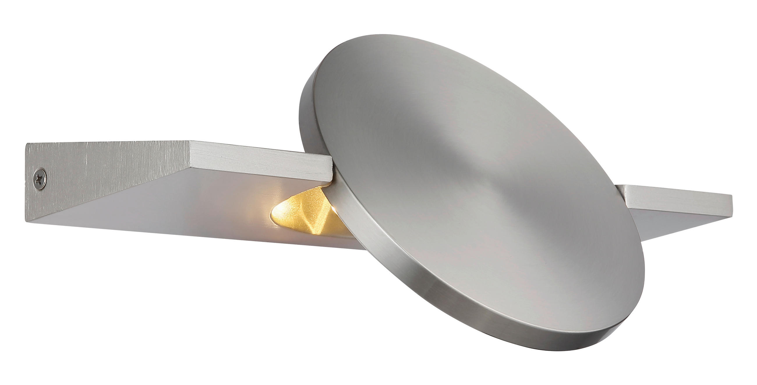 LED-WANDLEUCHTE Jasper 10/28 cm  - Nickelfarben, Design, Metall (10/28cm) - Globo