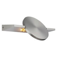 LED-WANDLEUCHTE Jasper 10/28 cm  - Nickelfarben, Design, Metall (10/28cm) - Globo