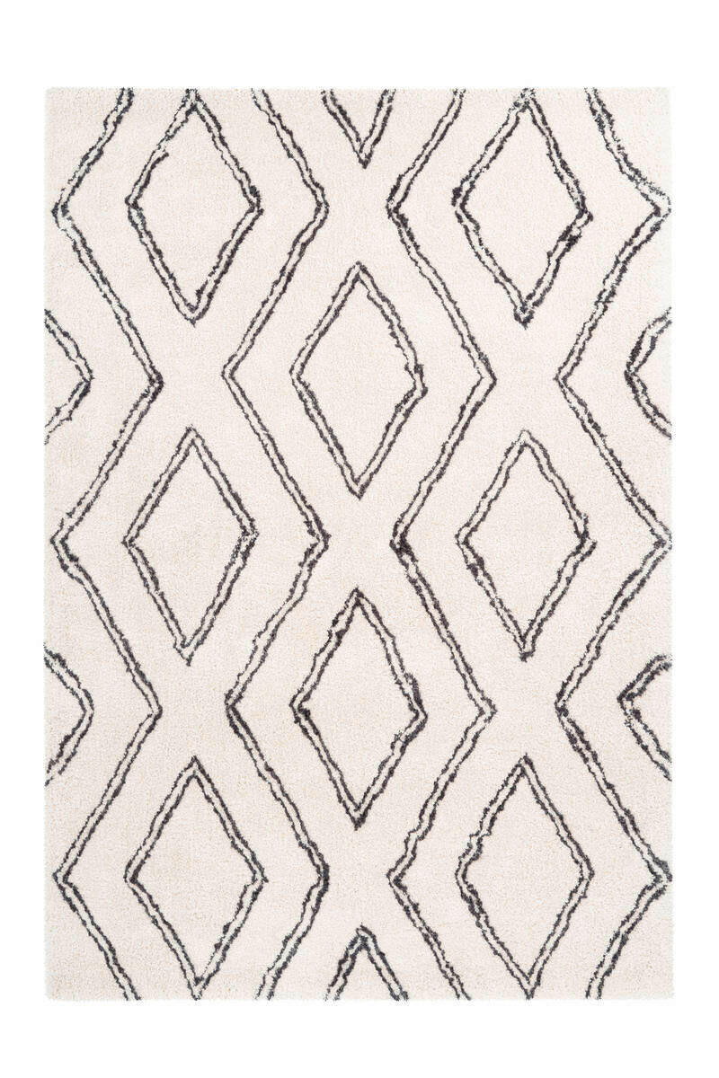 HOCHFLORTEPPICH 160/230 cm Weiß  - Weiß, Design, Textil (160/230cm) - Kayoom