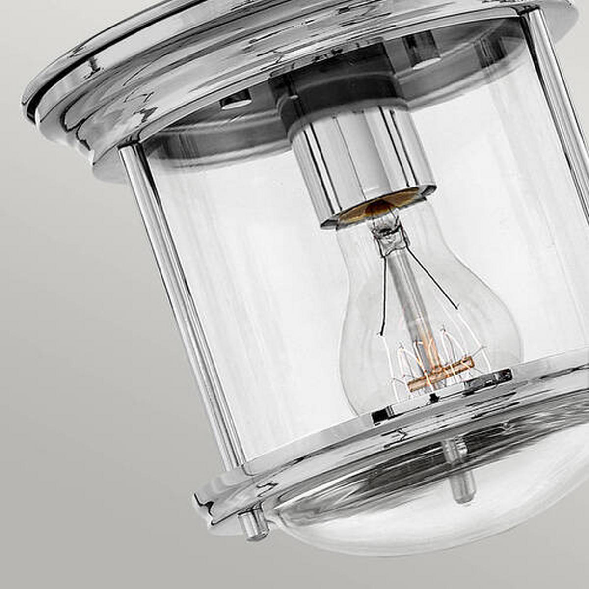 STROPNA SVETILKA Elstead Hadrian 19.6/18.5 cm   - barve kroma, Konvencionalno, kovina/steklo (19.6/18.5cm) - Elstead Lighting