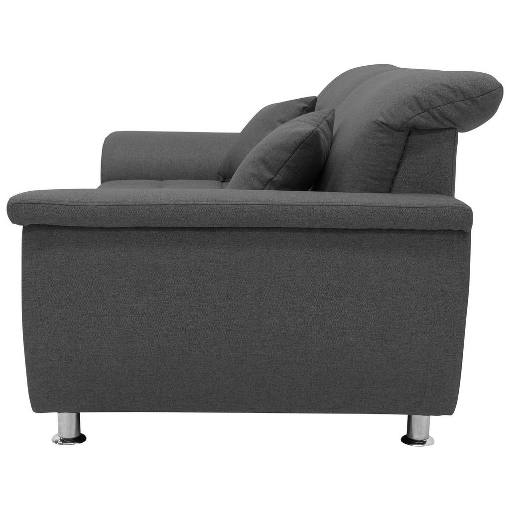Thumbnail - Mid.you 2-Sitzer-Sofa, Grau, Textil, Uni, 190x81x97 cm, Made in EU, FSC Mix, Rücken echt, Wohnzimmer, Sofas & Couches, S...