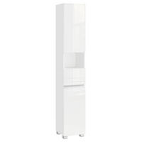 VYSOKÁ SKRINKA, biela, biela, 30/170/30 cm - biela, Trend, kompozitné drevo (30/170/30cm) - MID.YOU