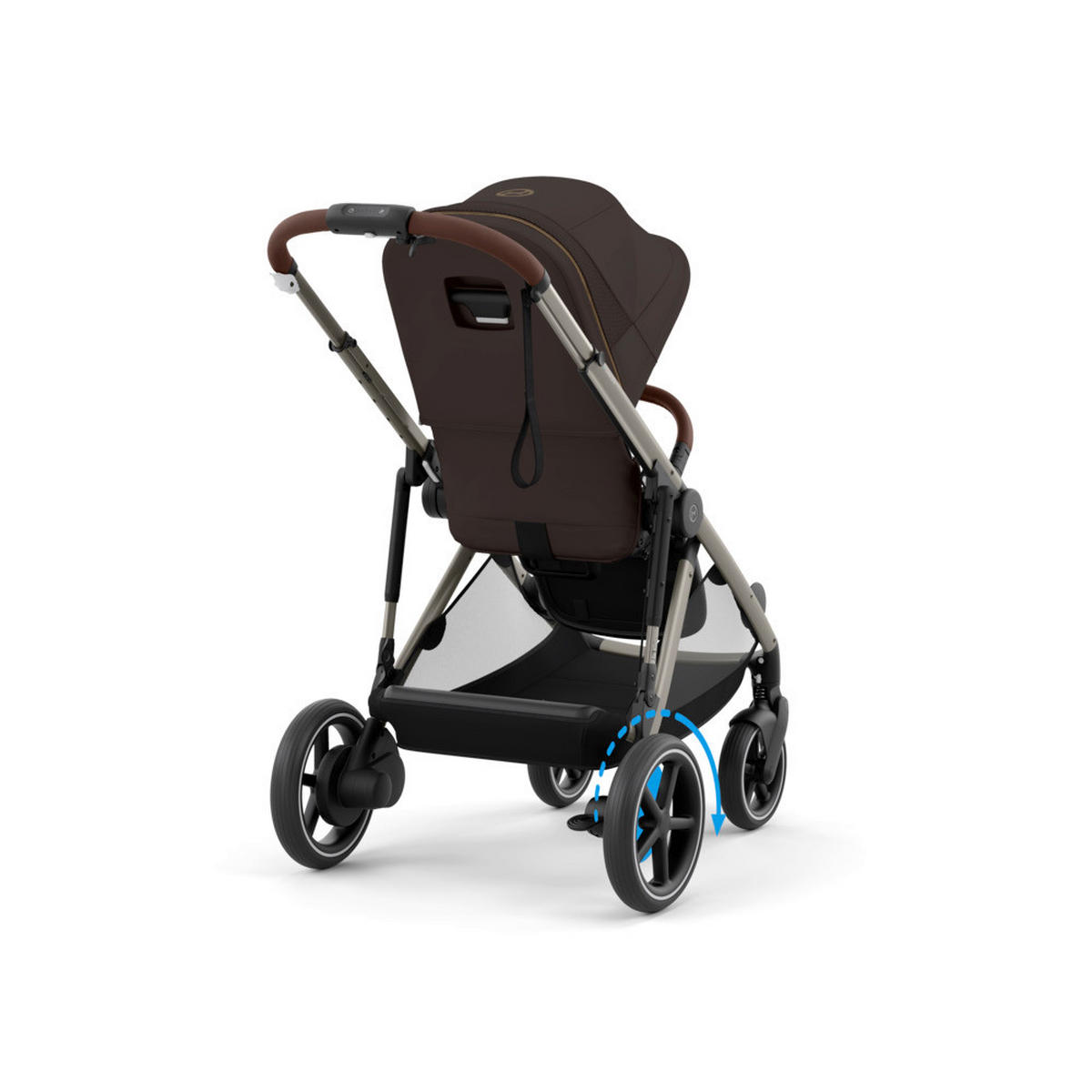 KINDERWAGEN e-Gazelle S  - Taupe/Dunkelbraun, Basics, Textil (107,5/66/110cm) - cybex GOLD