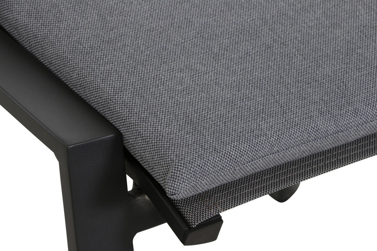 GARTENHOCKER in  - Anthrazit, Basics, Kunststoff/Textil (57/44,5/49,5cm) - Siena Garden