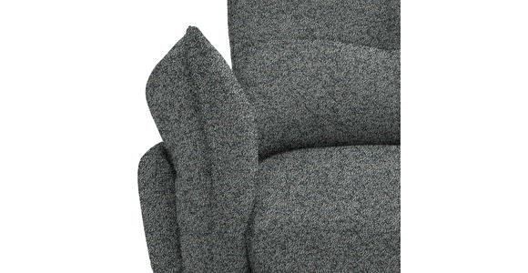 ECKSOFA in Bouclé Graublau  - Graublau/Schwarz, Design, Textil/Metall (250/220cm) - Xora