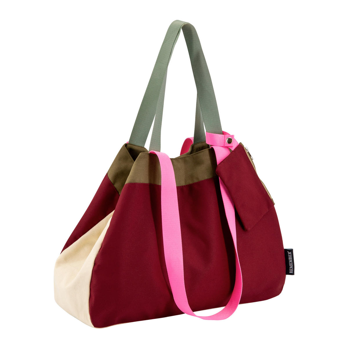SHOPPER REMEMBER  - Bordeaux, Basics, Textil (50/16/36cm)