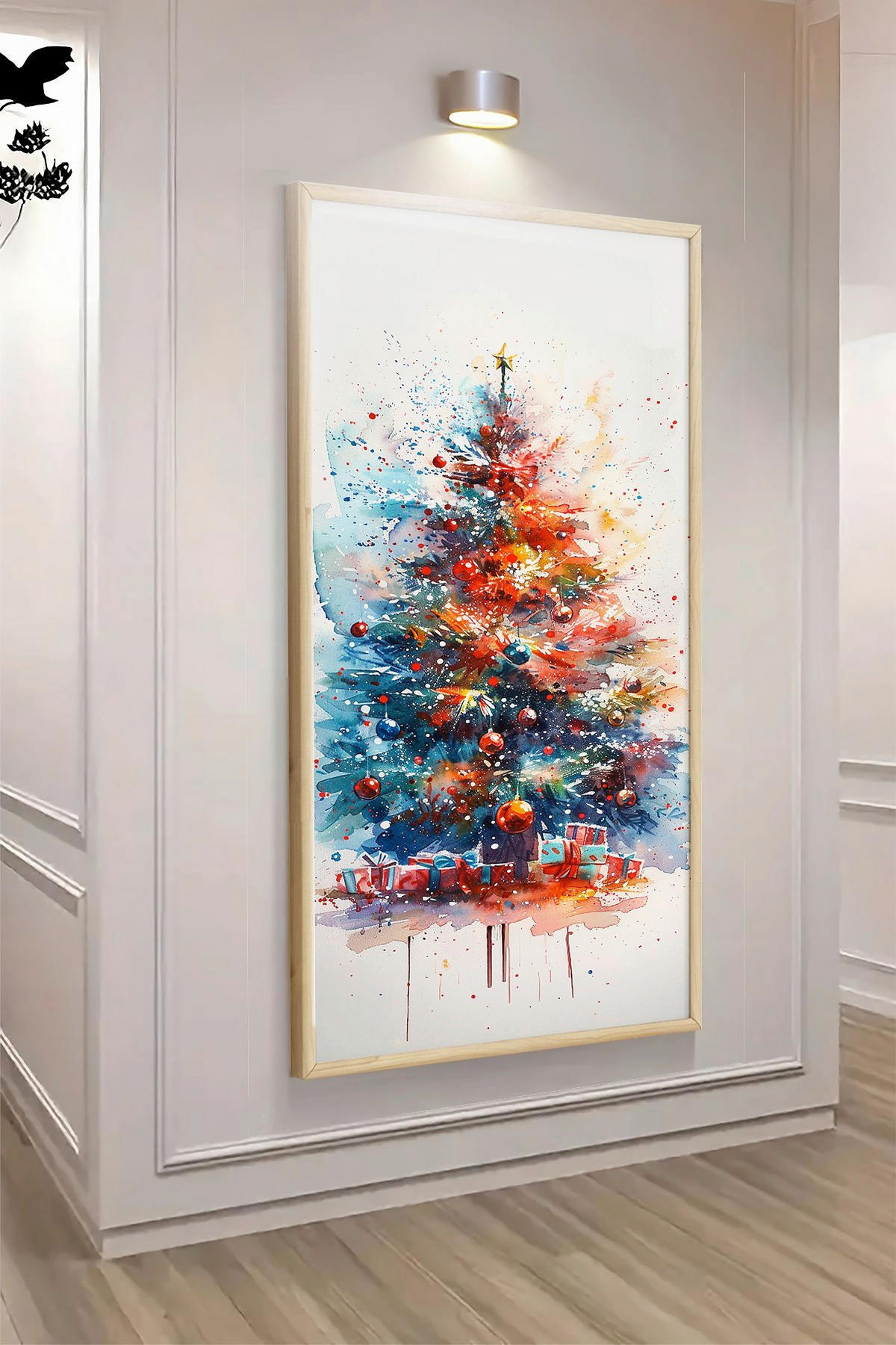 LEINWANDBILD Multicolor 33/70 cm  - Hellbraun/Multicolor, Basics, Holz (33/70cm) - X-Mas
