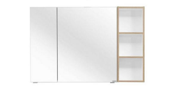 SPIEGELSCHRANK 105/70,3/17,3 cm - Weiß, KONVENTIONELL, Glas/Holzwerkstoff (105/70,3/17,3cm) - Dieter Knoll