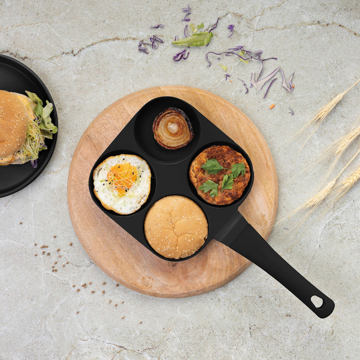 SERPENYŐ 20 cm  - fekete, Basics, fém (20cm)