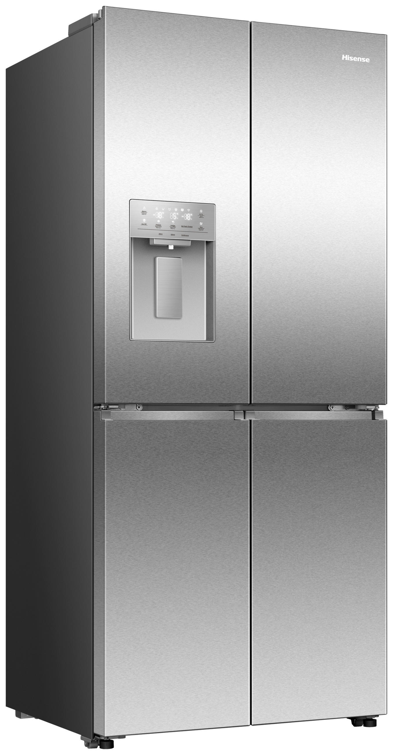 KÜHL-GEFRIER-KOMBINATION 79,4/178,5/69,8 cm RQ5P470SYID  - Edelstahlfarben, Trend, Glas/Kunststoff (79,4/178,5/69,8cm) - Hisense