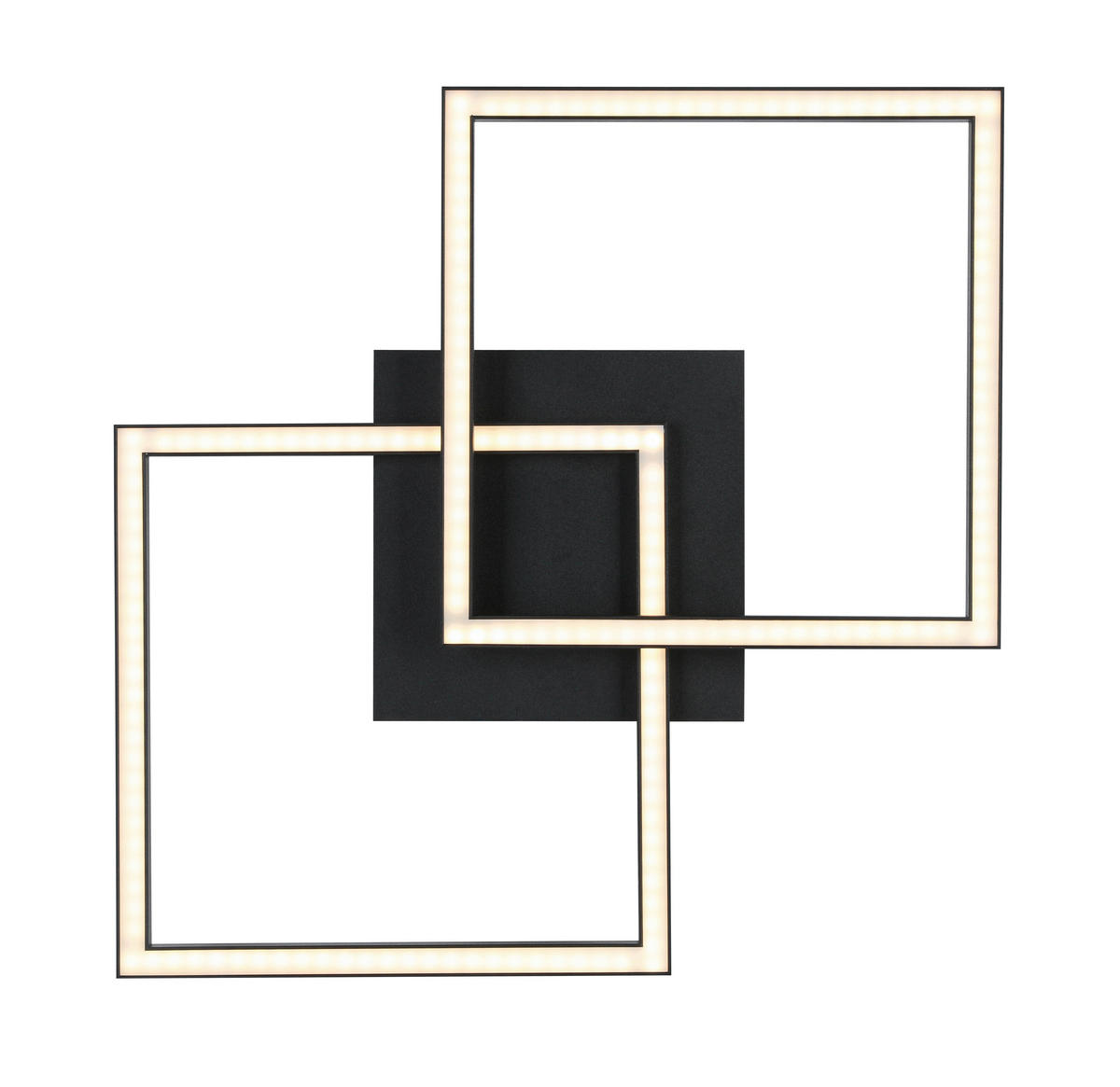 LED PLAFONJERA - bela/crna, Trendi, metal/plastika (53,2/33,4/7,5cm) - Boxxx