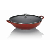 WOK   36/10 cm    Calido  - crvena, Konvencionalno, staklo/metal (36/10cm) - Kela