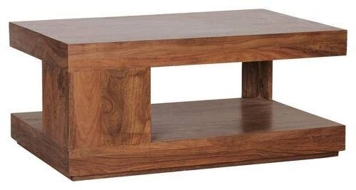 Mid.you Couchtisch Sheesham 90x40x60 cm