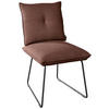 STUHL - Schwarz/Kupferfarben, Design, Textil/Metall (51/90/70cm) - Dieter Knoll