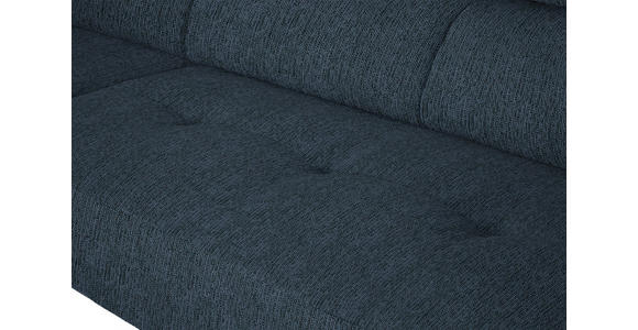 ECKSOFA in Webstoff Blau 205/280 cm - Blau/Schwarz, Design, Textil/Metall (205/280cm) - Xora