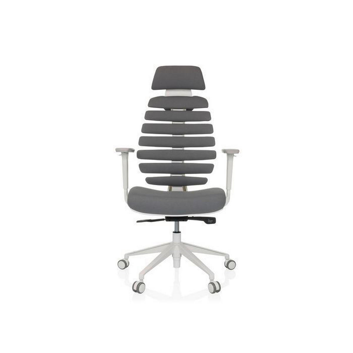 OTOČNÁ ŽIDLE, plochá tkanina, tmavě šedá - šedá/bílá, Moderní, textil/plast (67/116 - 133/65cm) - MID.YOU