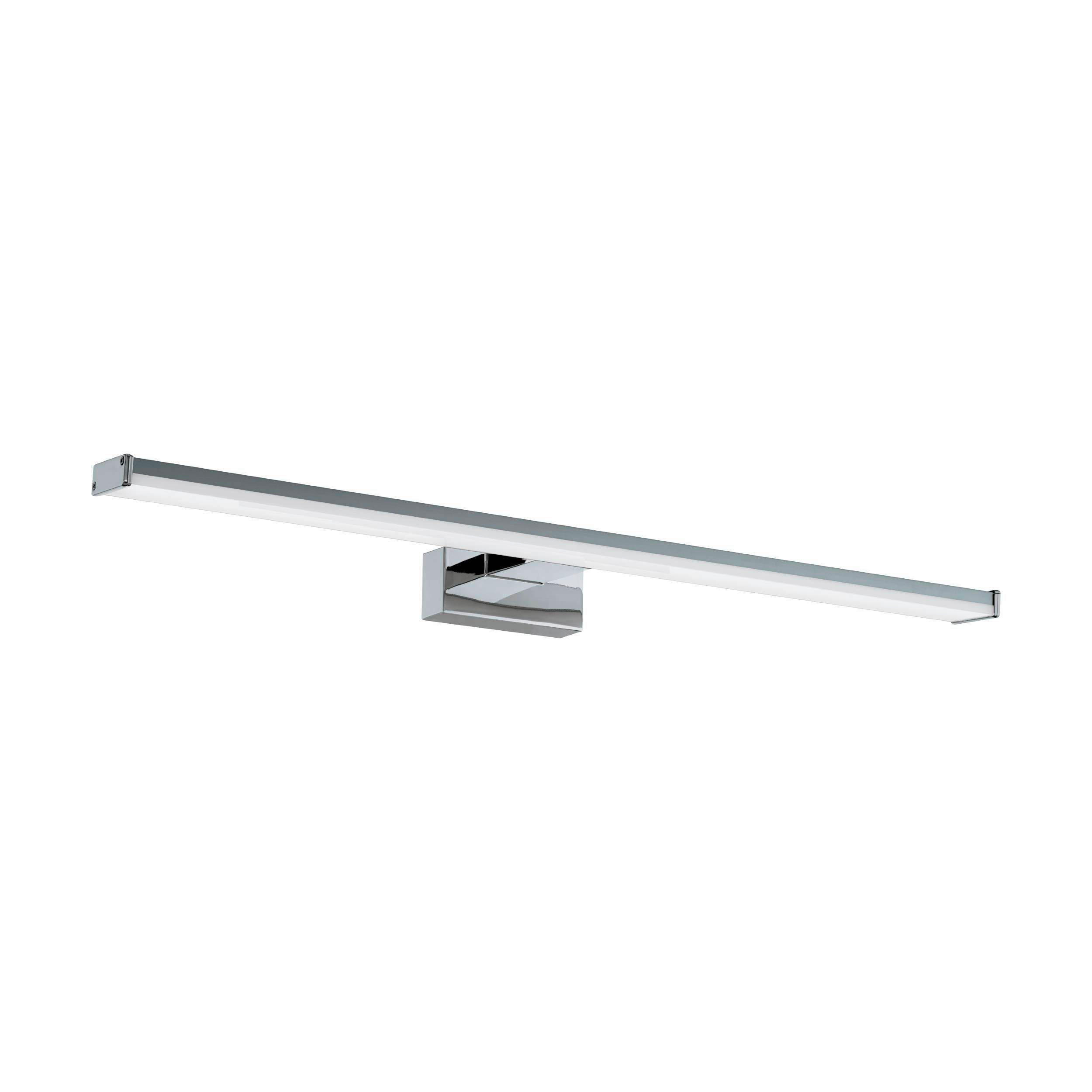 BADEZIMMER-WANDLEUCHTE Fortaleza 60 cm  - Silberfarben/Weiß, Basics, Kunststoff/Metall (60cm) - Celina